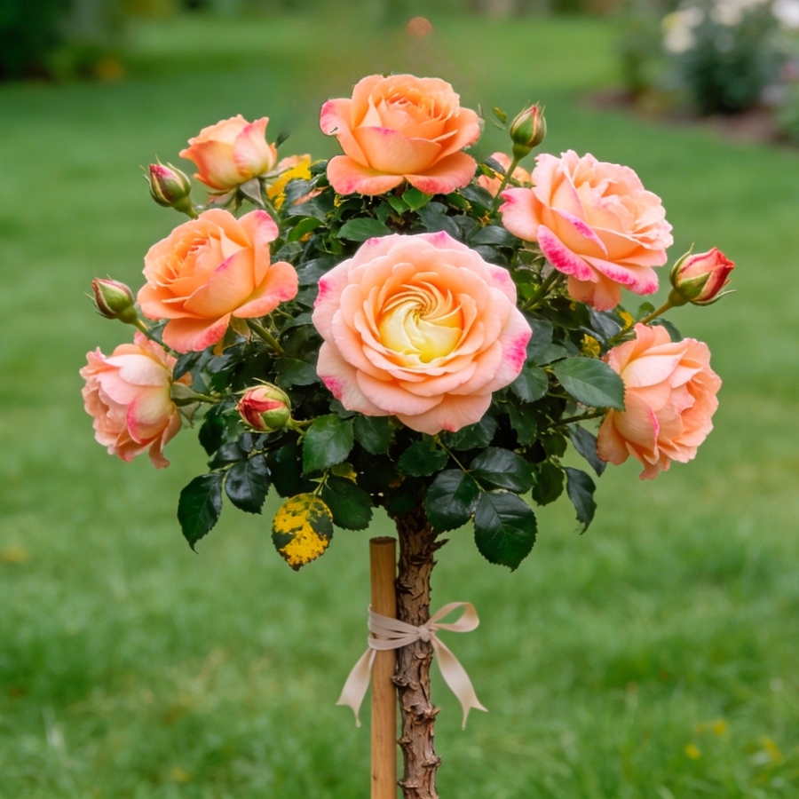 Роза штамбовая Глория Дей Роза штамбовая Глория Дей - Dolina-Sad.Ru